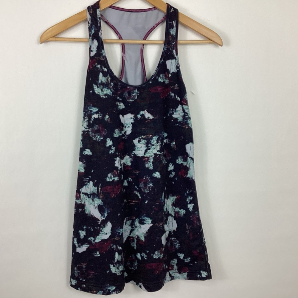 Lululemon 2 Cool Racerback Static Blossom Tank Top